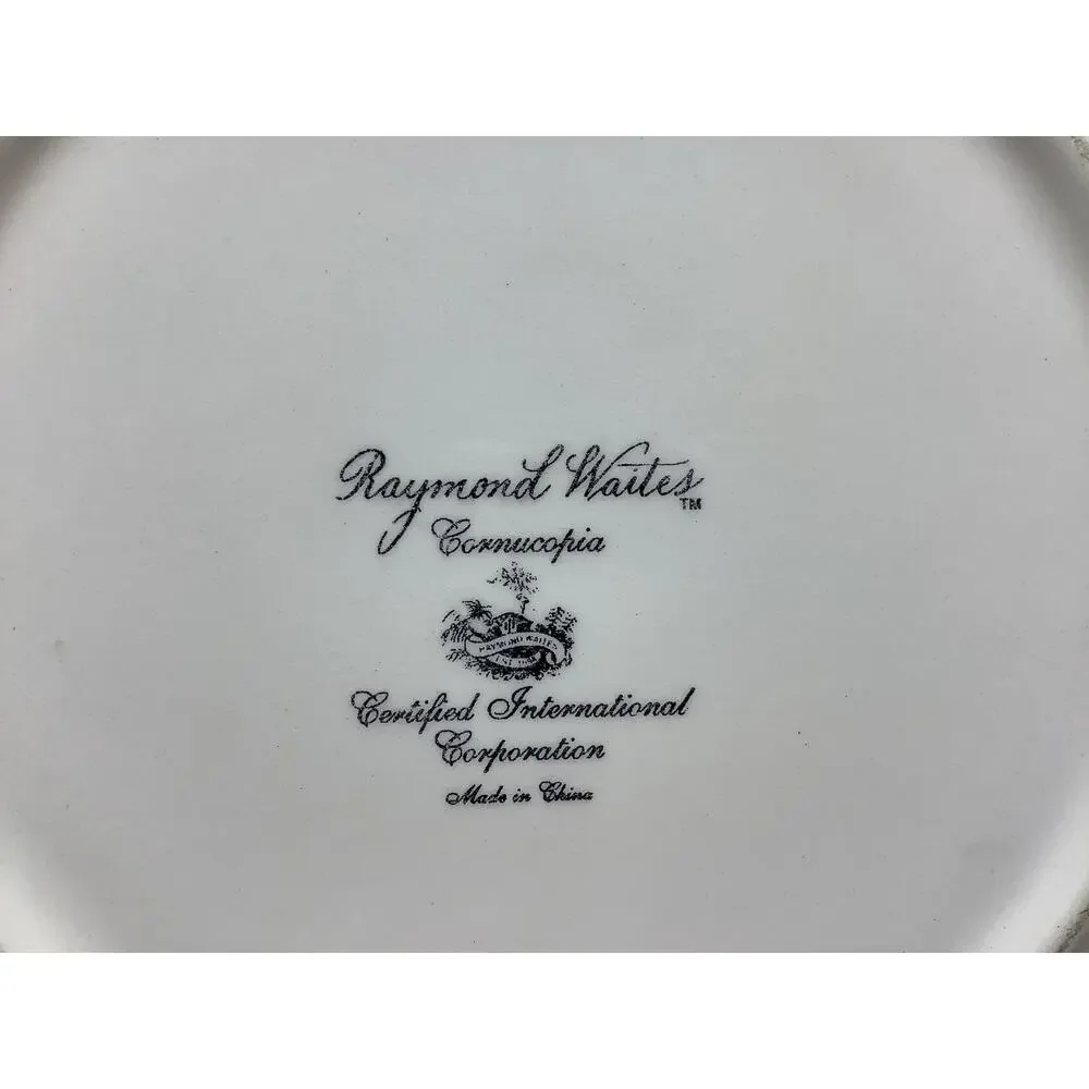 Certified International Fruiit Lattice 'Cornucopia' Salad Plate - Raymond Waites